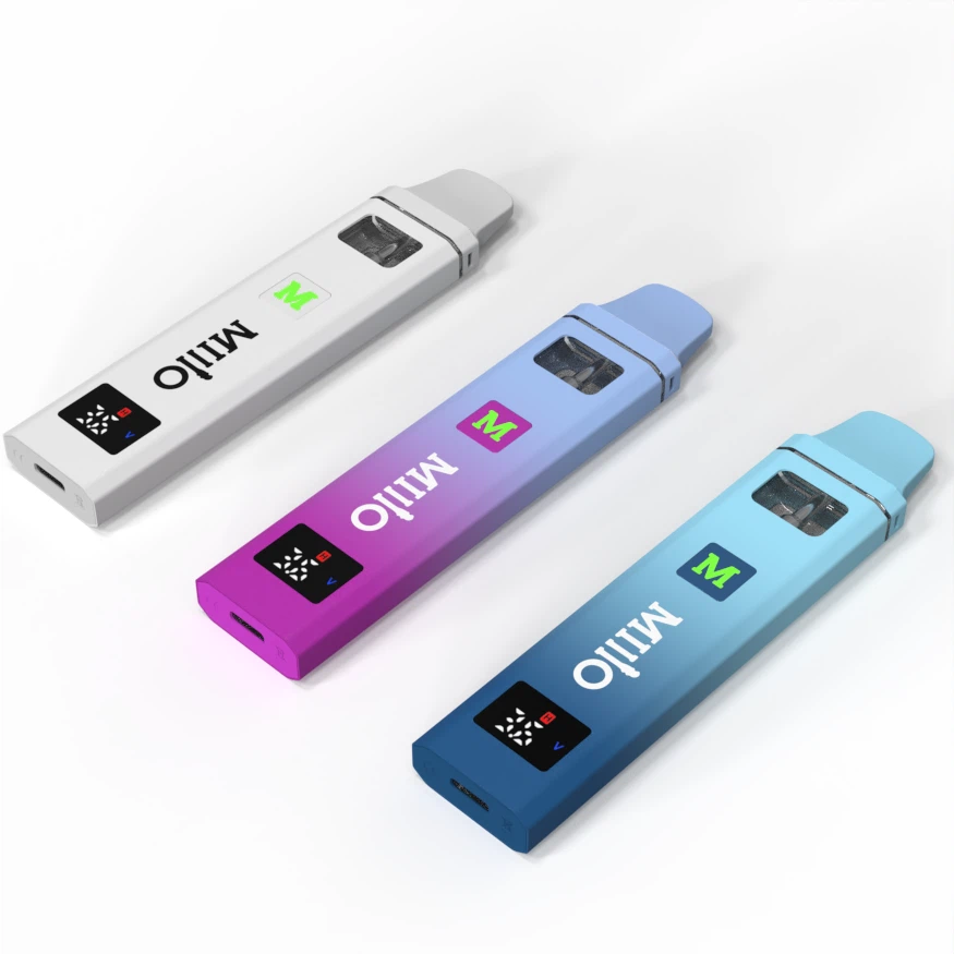 Empty 2ml Digital Screen LED Pod Disposable THC Vape Device OEM Customized Colors Pattern Top Filling With Package Type C - 2 Gram