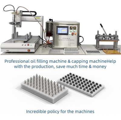 220V Handheld Semi Automatic Heating 1ml Hhc Oil 510 Vape Cartridge Filling & Capping Machines