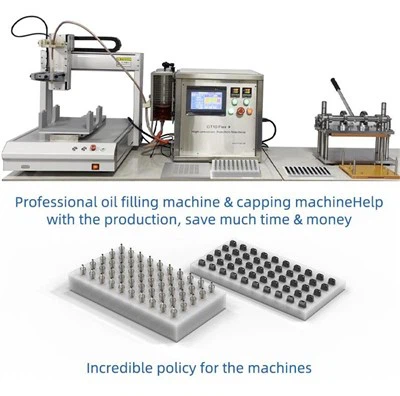 CBD HEMP Oil Vape Filling Capping Machine GT10 Filling Machine For CBD Cartridges